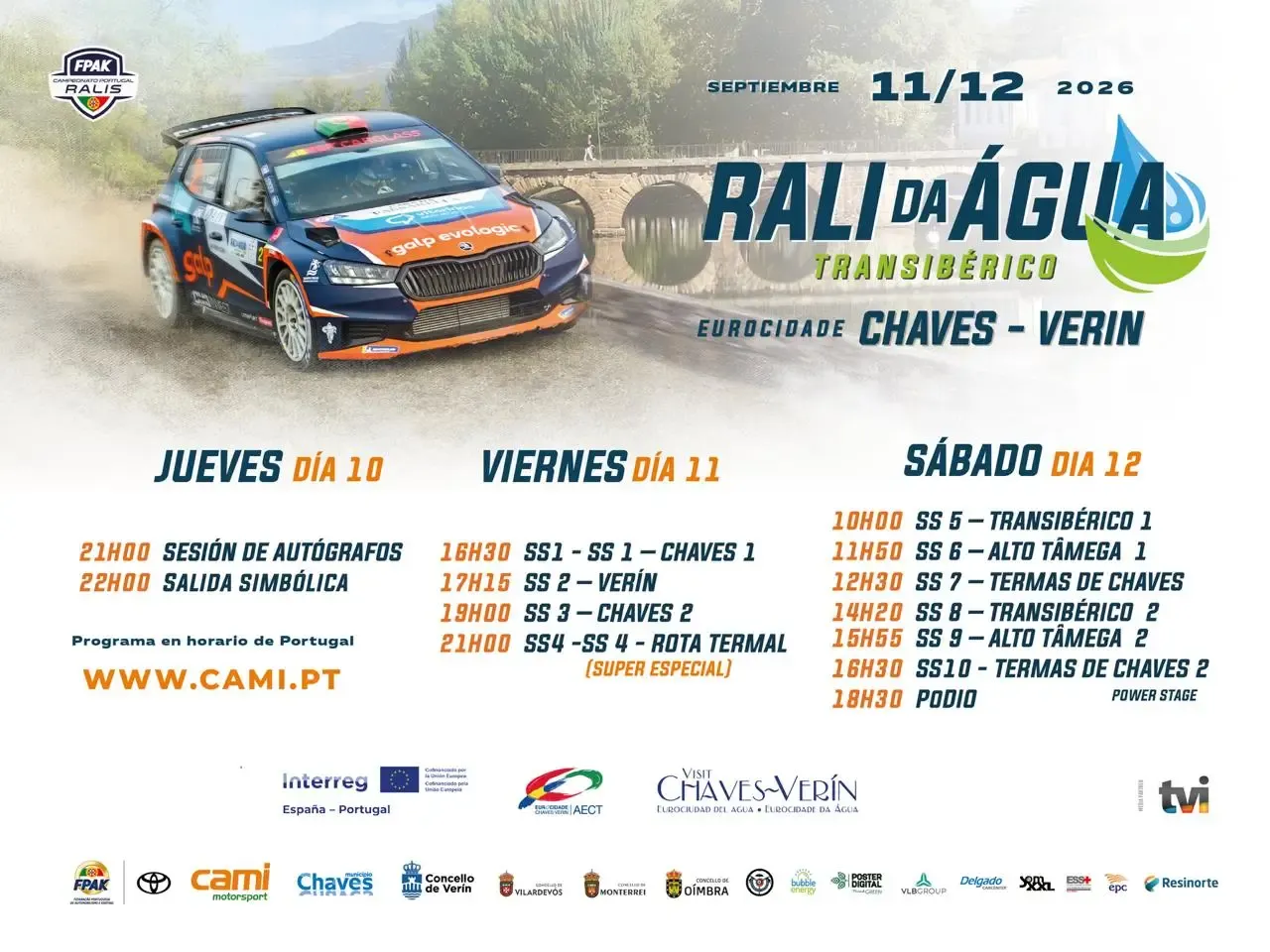 Verín acogerá el Rally da Auga Transibérico en 2026