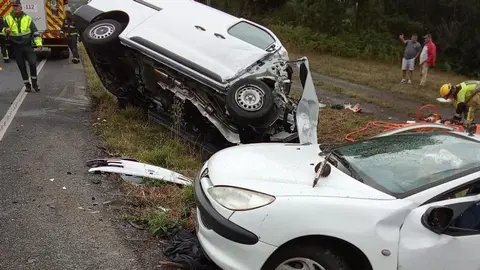 Fallece un conductor en colisión múltiple en Curtis