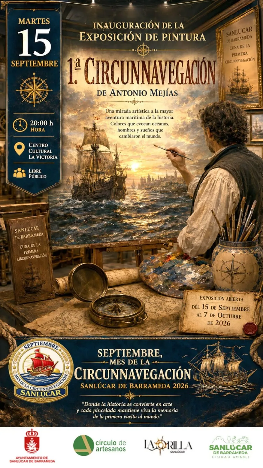Sanlúcar de Barrameda estrena exposición de Antonio Mejías en La Victoria